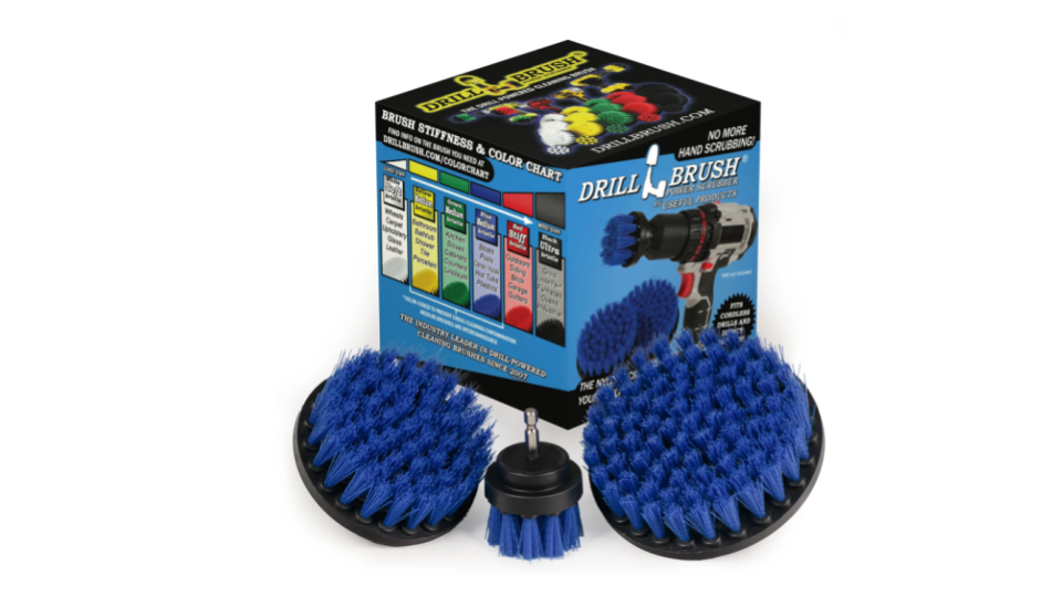 Blue Drillbrush Power Scrubber 3 piece kit